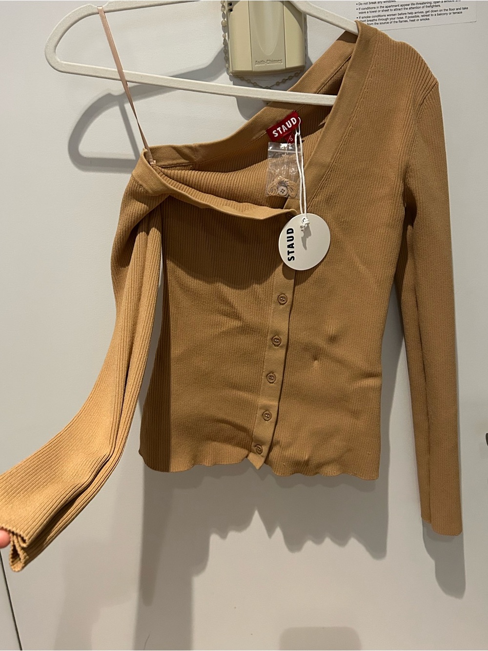New Staud STAUD
Craftsman Sweater in Camel- Small - Picture 2 of 3